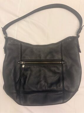 The Sak Black Pebbled Leather Shoulder Hobo